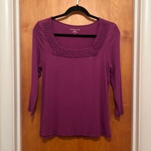 Coldwater Creek 3/4 sleeve top. Size small